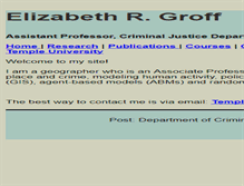 Tablet Screenshot of elizabethgroff.net
